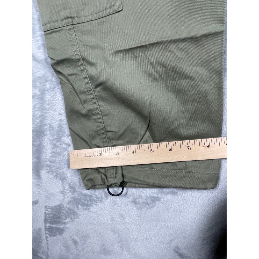 Empyre Convertible Cargo Pants Belted Olive Green Mens Medium Zip Off Shorts - Picture 12 of 13